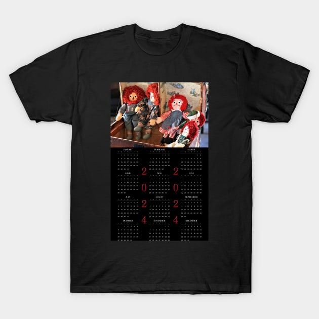 Raggedy Ann & Andy • 2024 Year-at-a-glance Calendar T-Shirt by photoclique